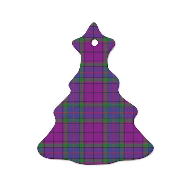Scottish Wardlaw Modern Clan Tartan Ceramic Ornament  Tree Shape Tartan Plaid