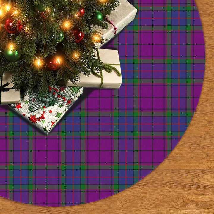 Scottish Wardlaw Modern Clan Tartan Christmas Tree Skirt No Tassels 2 Tartan Plaid