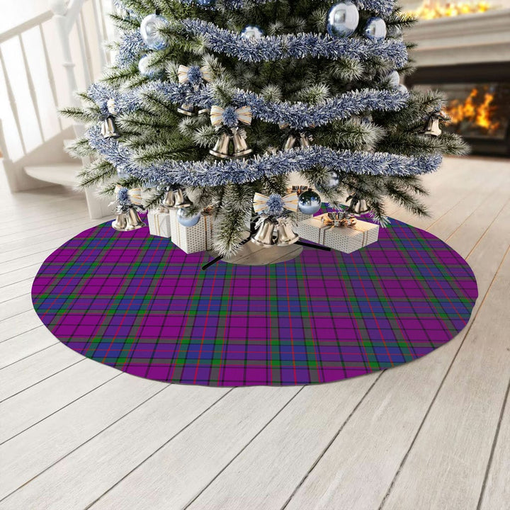 Scottish Wardlaw Modern Clan Tartan Christmas Tree Skirt No Tassels 3 Tartan Plaid