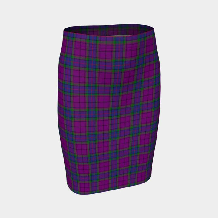 Scottish Wardlaw Modern Clan Tartan Fitted Skirt Tartan Plaid 1