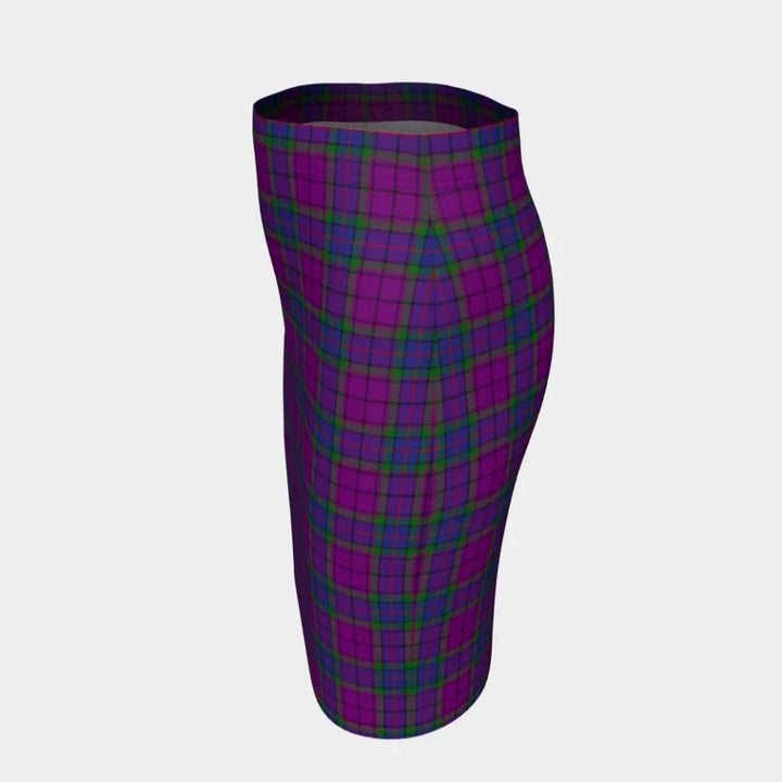 Scottish Wardlaw Modern Clan Tartan Fitted Skirt Tartan Plaid 2