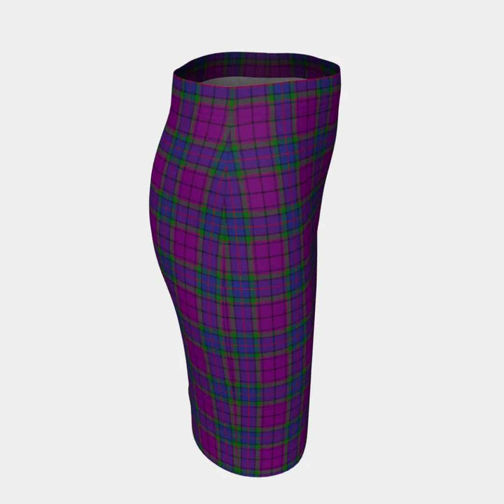 Scottish Wardlaw Modern Clan Tartan Fitted Skirt Tartan Plaid 3