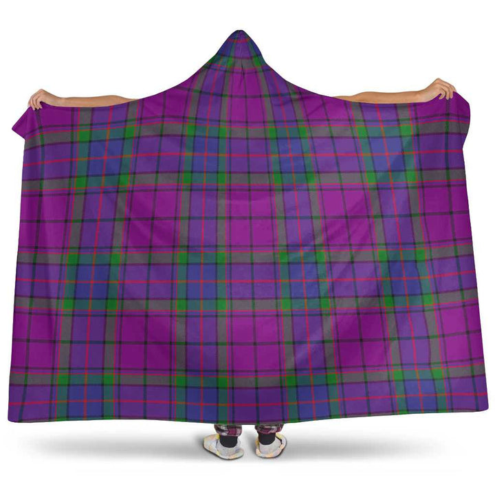 Scottish Wardlaw Modern Clan Tartan Hooded Blanket Tartan Plaid 1