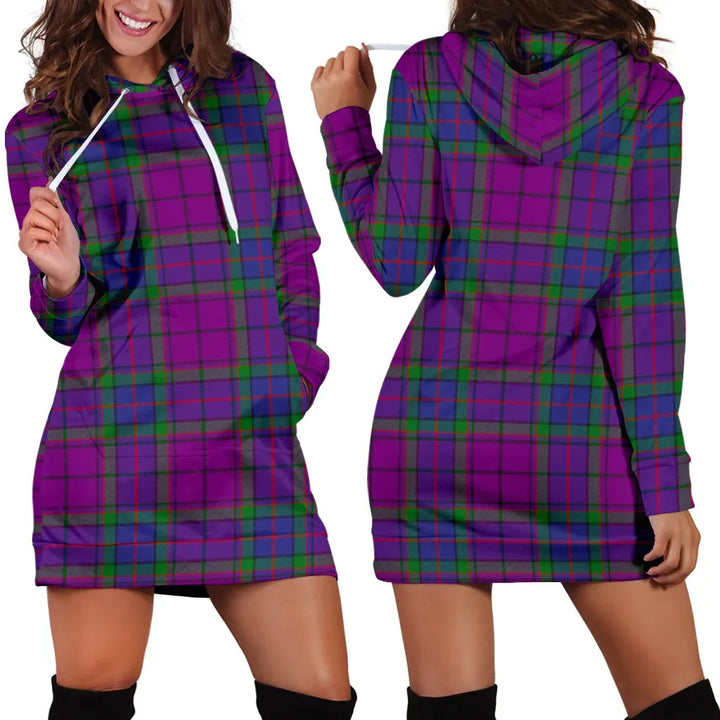 Scottish Wardlaw Modern Clan Tartan Hoodie Dress