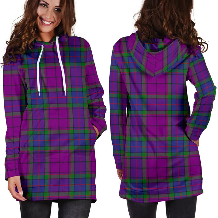 Scottish Wardlaw Modern Clan Tartan Hoodie Dress