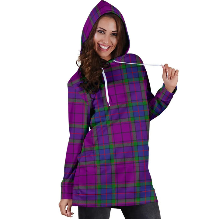 Scottish Wardlaw Modern Clan Tartan Hoodie Dress