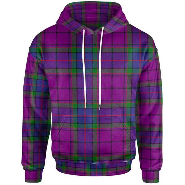 Scottish Wardlaw Modern Clan Tartan Hoodie Front Side Tartan Plaid