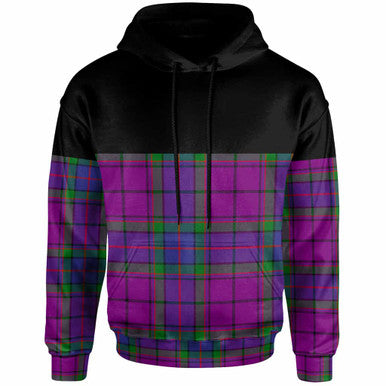 Scottish Wardlaw Modern Clan Tartan Hoodie - Horizontal Style Front Side Tartan Plaid