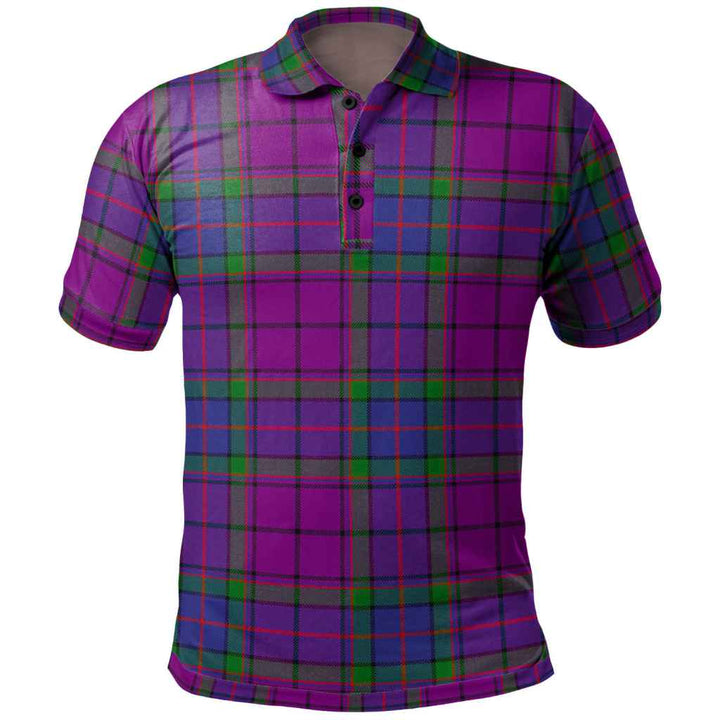 Scottish Wardlaw Modern Clan Tartan Polo Shirt Front Side Tartan Plaid