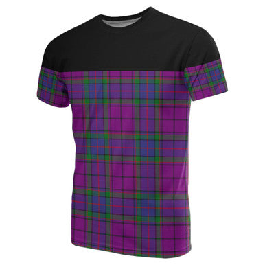 Scottish Wardlaw Modern Clan Tartan T-Shirt Horizontal Style Front Side Tartan Plaid