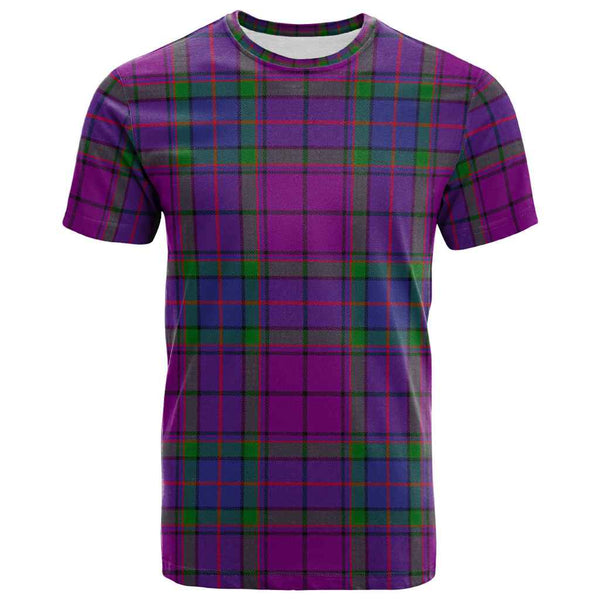 Scottish Wardlaw Modern Clan Tartan T-Shirt Front Side Tartan Plaid