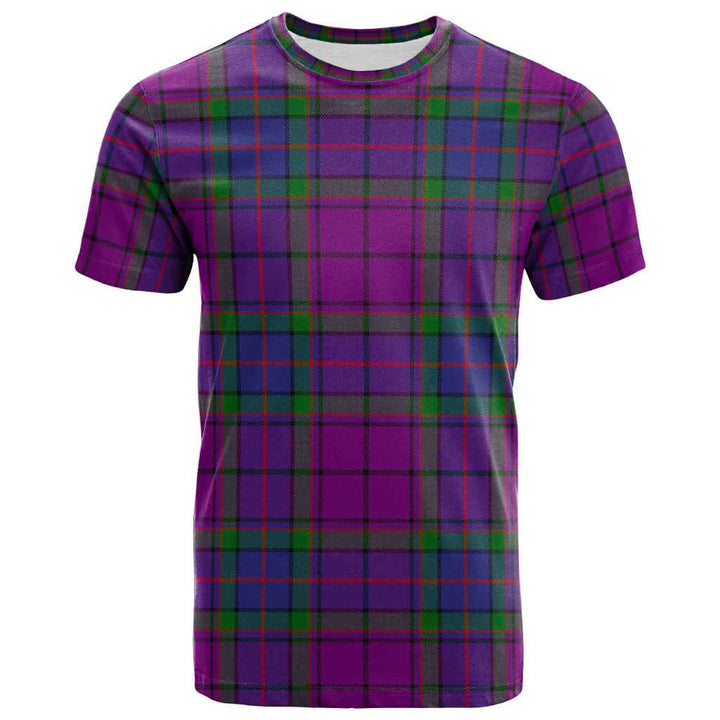 Scottish Wardlaw Modern Clan Tartan T-Shirt Front Side Tartan Plaid