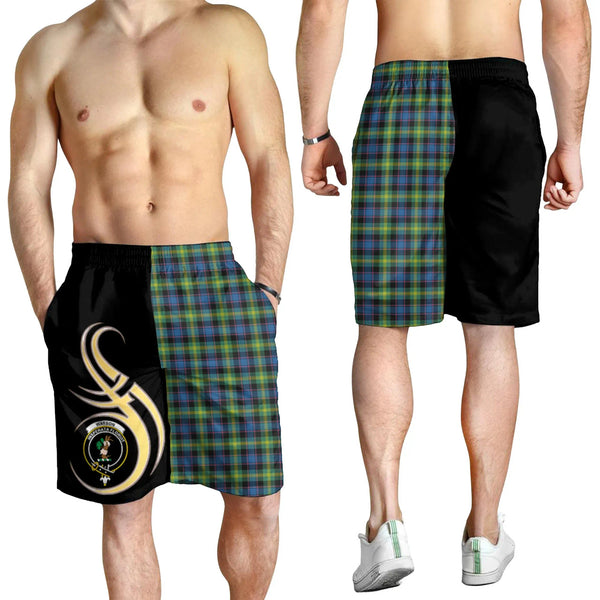 Scottish Watson Ancient Clan Crest Tartan Believe in Me Men's Shorts