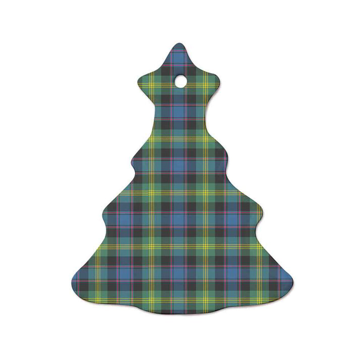 Scottish Watson Ancient Clan Tartan Ceramic Ornament  Tree Shape Tartan Plaid