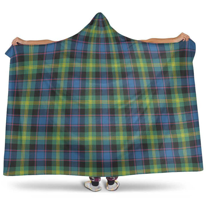 Scottish Watson Ancient Clan Tartan Hooded Blanket Tartan Plaid 1