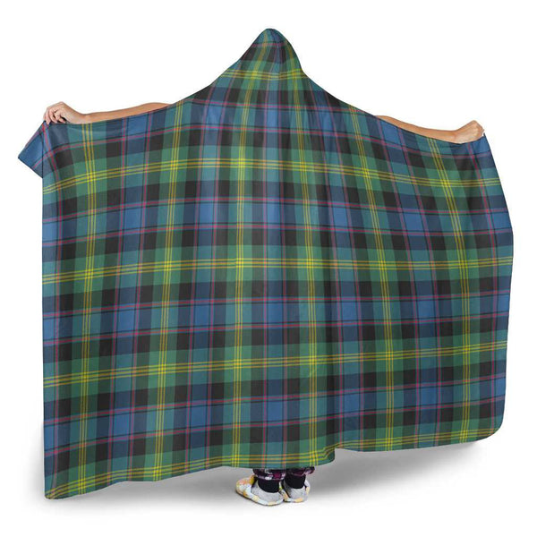 Scottish Watson Ancient Clan Tartan Hooded Blanket Tartan Plaid 2