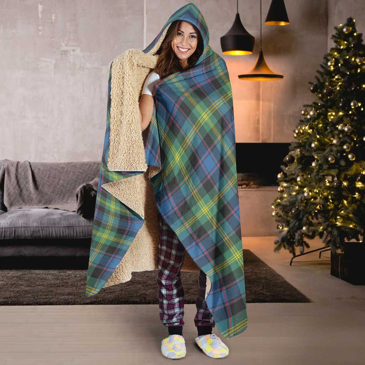 Scottish Watson Ancient Clan Tartan Hooded Blanket Tartan Plaid 6