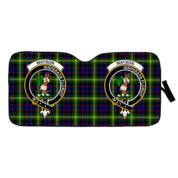 Scottish Watson Clan Crest Tartan Car Windshield Sun Shade Tartan Plaid 1