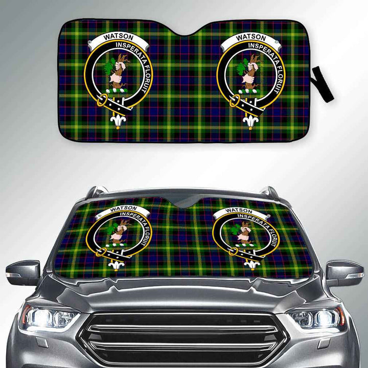 Scottish Watson Clan Crest Tartan Car Windshield Sun Shade Tartan Plaid 2