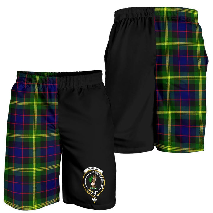Scottish Watson Clan Crest Tartan Half of Me Men's Shorts