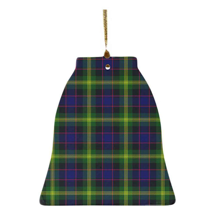 Scottish Watson Modern Clan Tartan Ceramic Ornament Bell Shape Tartan Plaid
