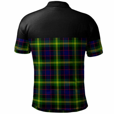 Scottish Watson Modern Clan Tartan Polo Shirt - Horizontal Style Back Side Tartan Plaid