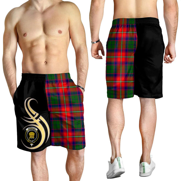 Scottish Wauchope Clan Crest Tartan Believe in Me Men's Shorts
