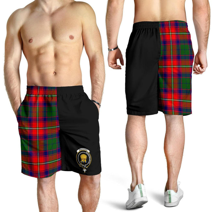Scottish Wauchope Clan Crest Tartan Half of Me Men's Shorts