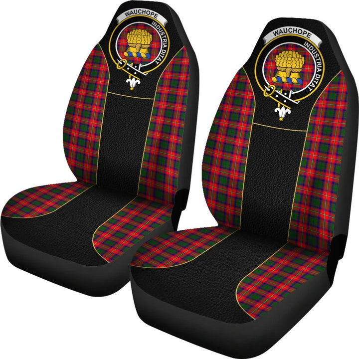 Scottish Wauchope (Or Waugh) Clan Crest Tartan Car Seat Covers - Special Style 2