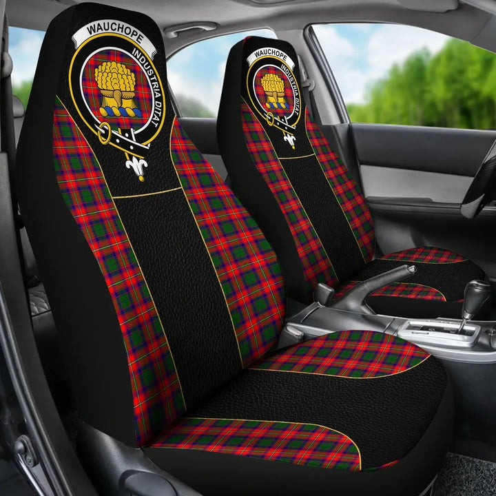 Scottish Wauchope (Or Waugh) Clan Crest Tartan Car Seat Covers - Special Style 3