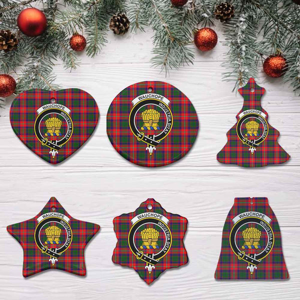 Scottish Wauchope (or Waugh) Clan Crest Tartan Ceramic Ornament All Tartan Plaid