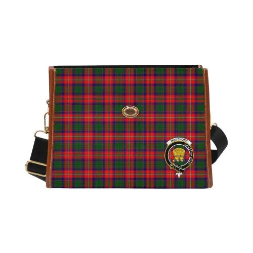 Scottish Wauchope (or Waugh) Clan Crest Tartan Waterproof Canvas Bag Tartan Plaid 2