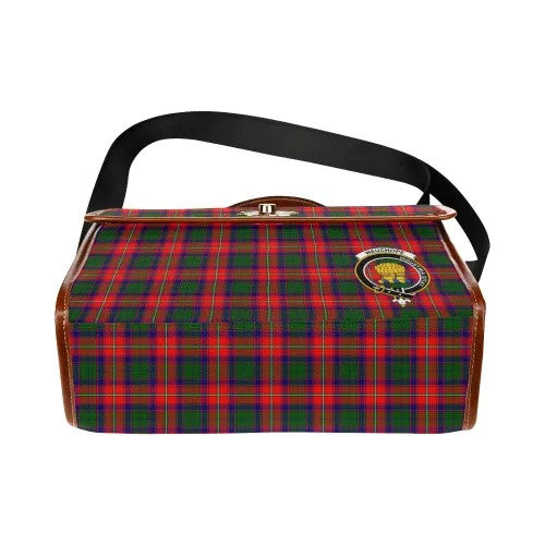 Scottish Wauchope (or Waugh) Clan Crest Tartan Waterproof Canvas Bag Tartan Plaid 5