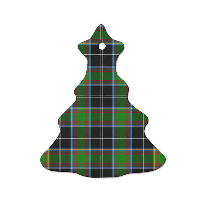 Scottish Webster Clan Tartan Ceramic Ornament  Tree Shape Tartan Plaid