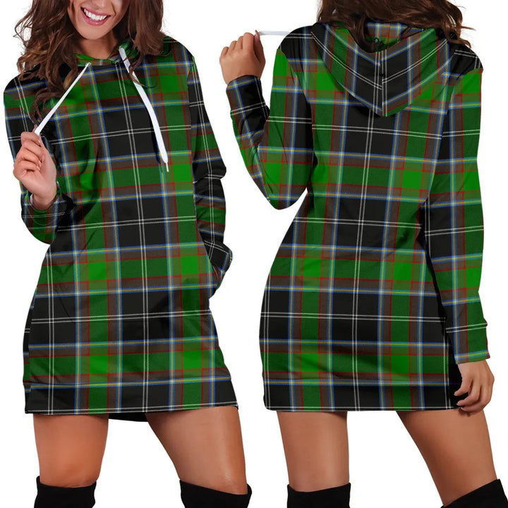 Scottish Webster Clan Tartan Hoodie Dress
