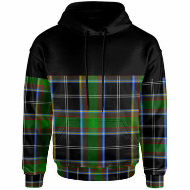Scottish Webster Clan Tartan Hoodie - Horizontal Style Front Side Tartan Plaid