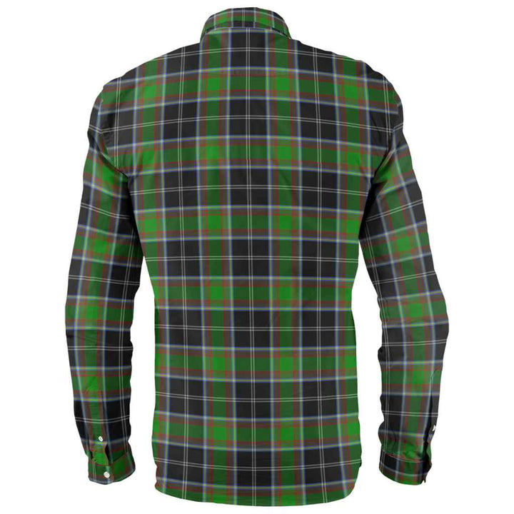 Scottish Webster Clan Tartan Long Sleeve Shirt Back Side Tartan Plaid