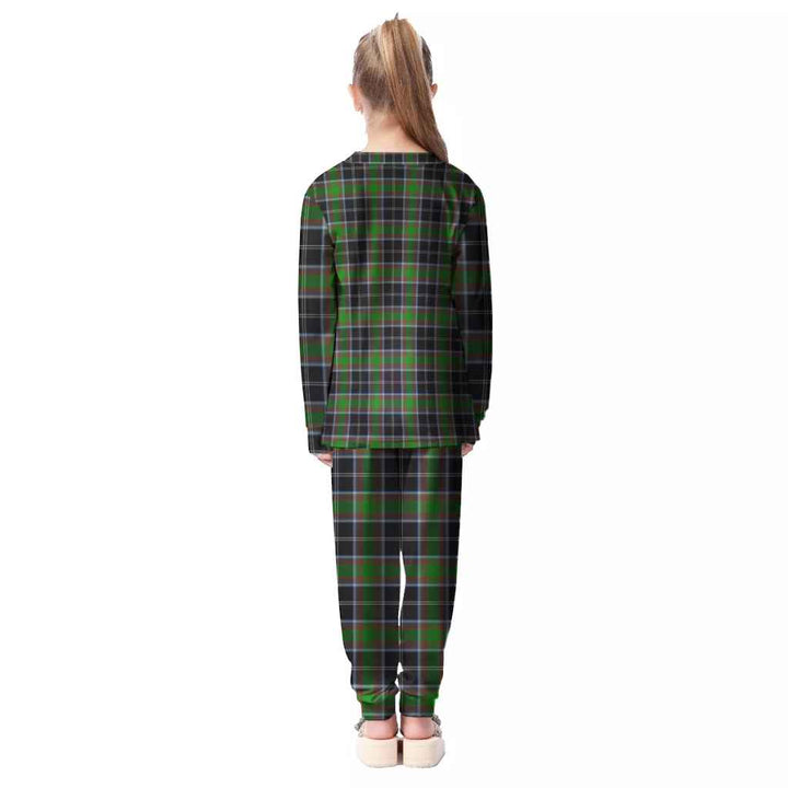 Scottish Webster Clan Tartan Pajama Set Kid Back Side Tartan Plaid