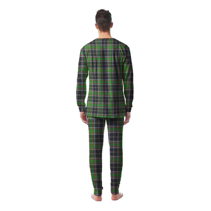 Scottish Webster Clan Tartan Pajama Set Men Back Side Tartan Plaid