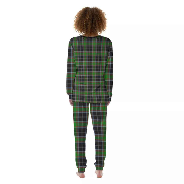 Scottish Webster Clan Tartan Pajama Set Women Back Side Tartan Plaid