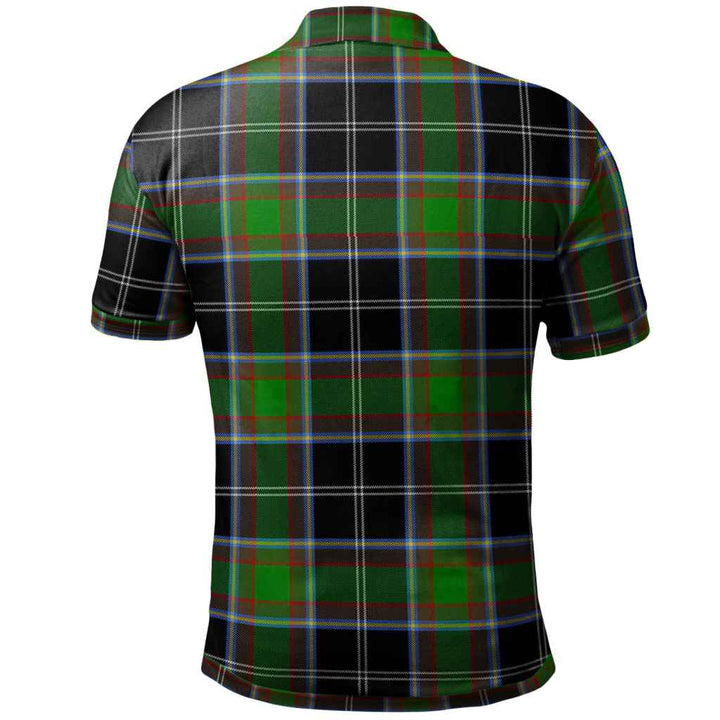Scottish Webster Clan Tartan Polo Shirt Back Side Tartan Plaid