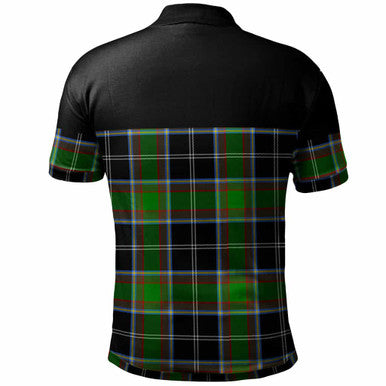 Scottish Webster Clan Tartan Polo Shirt - Horizontal Style Back Side Tartan Plaid