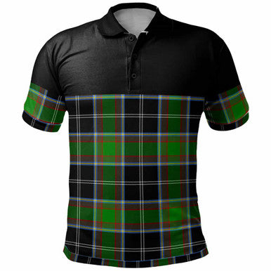 Scottish Webster Clan Tartan Polo Shirt - Horizontal Style Front Side Tartan Plaid