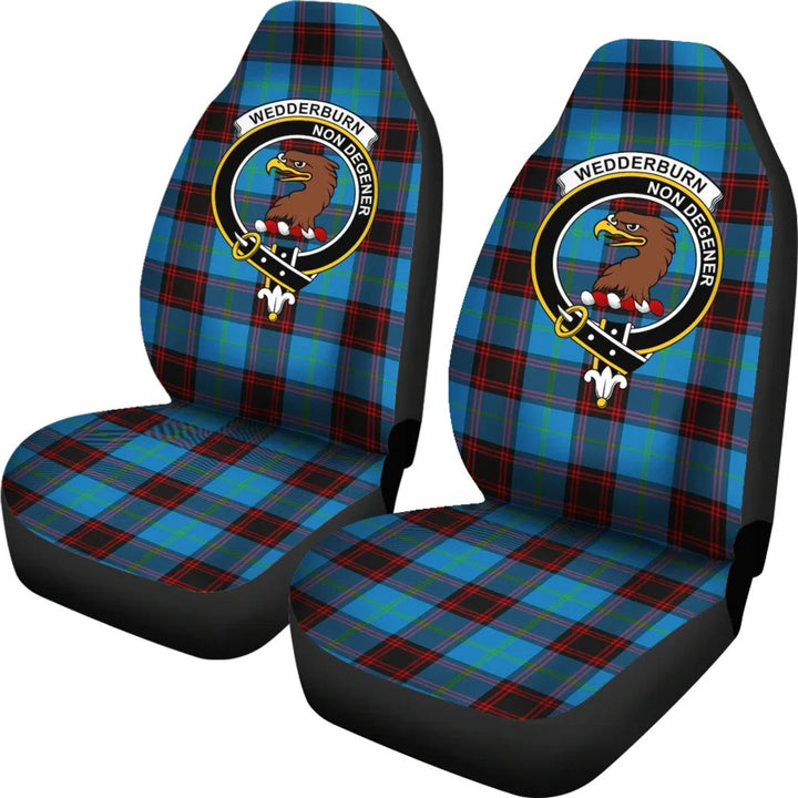 Scottish Wedderburn Clan Crest Tartan Car Seat Covers 1