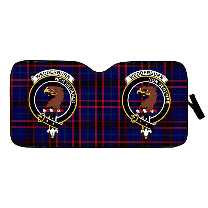 Scottish Wedderburn Clan Crest Tartan Car Windshield Sun Shade Tartan Plaid 1