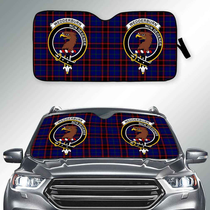 Scottish Wedderburn Clan Crest Tartan Car Windshield Sun Shade Tartan Plaid 2