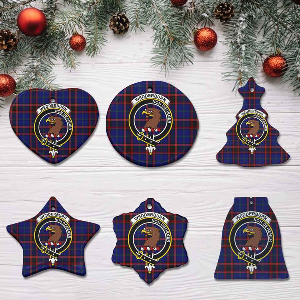 Scottish Wedderburn Clan Crest Tartan Ceramic Ornament All Tartan Plaid