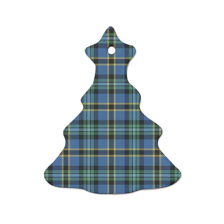 Scottish Weir Ancient Clan Tartan Ceramic Ornament  Tree Shape Tartan Plaid