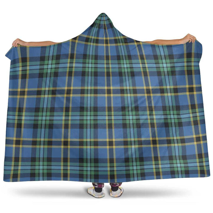 Scottish Weir Ancient Clan Tartan Hooded Blanket Tartan Plaid 1