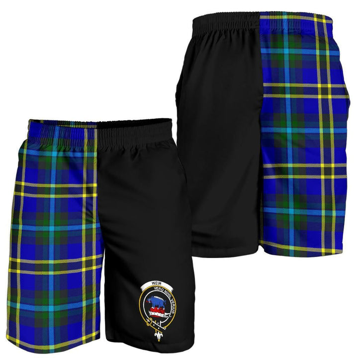 Scottish Weir Clan Crest Tartan Half of Me Men's Shorts